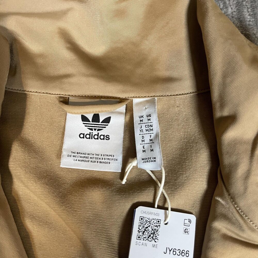 Adidas Originals Firebird Track Suit Mens Medium Beige 3-Stripes JY6366 JY6369 - Picture 6 of 16